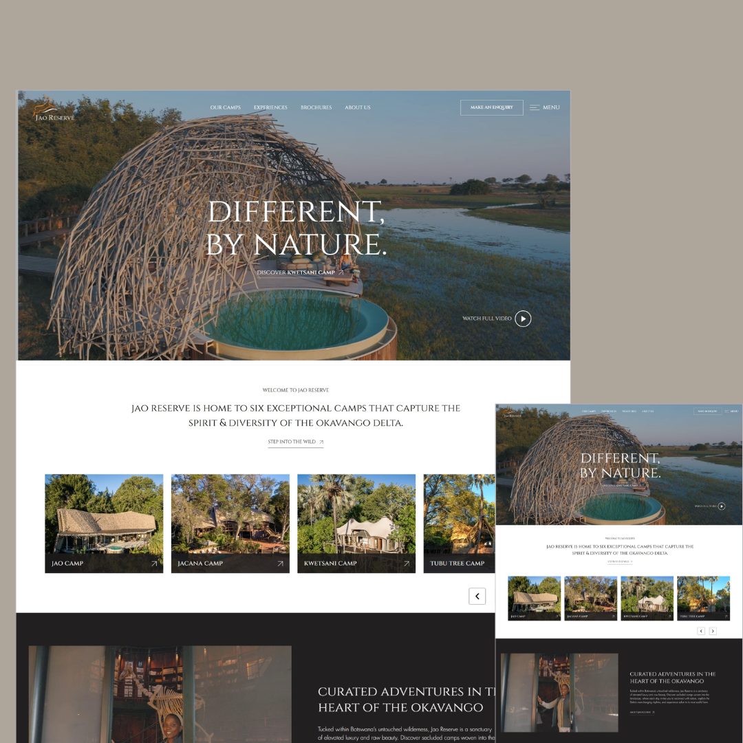 Jao Reserve website design and development